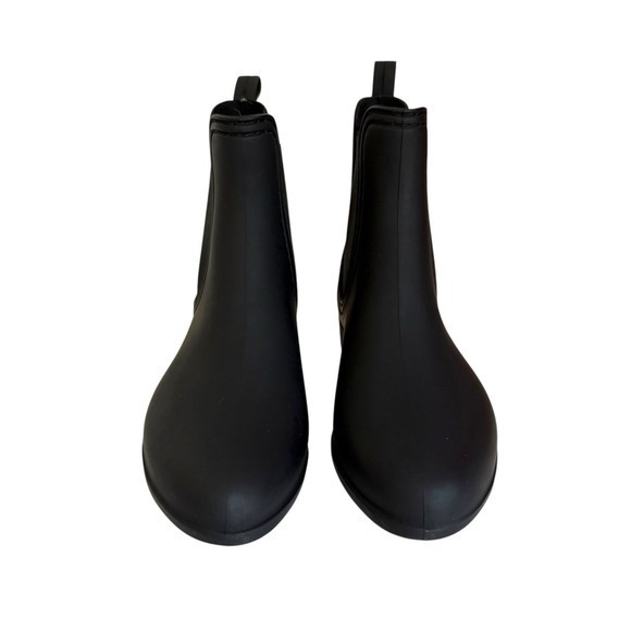 Jeffrey Campbell PLAY Forecast 2 Matte Black Chelsea Rainboots Size 8 Waterproof - Picture 9 of 12